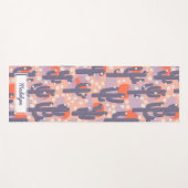 サボットサンボタニカルパーソナライズされたフローラ ヨガマット (正面(横))