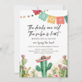 サボットドリンクコールドサルサホットノット婚約フィエスタ 招待状 (正面)