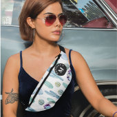 サボツおもしろいモノグラム名前をカスタムするウエストクロスボディ ファニーパック