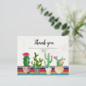 サボツカップルシャワーサンキューカード ポストカード (スタンド正面)