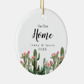 サボツフローラウロウソウファーストホームボタニカルオーナメント セラミックオーナメント (右)
