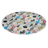 サボテモダンンの幾何パターン カッティングボード (角)