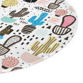 サボテモダンンの幾何パターン カッティングボード (角)