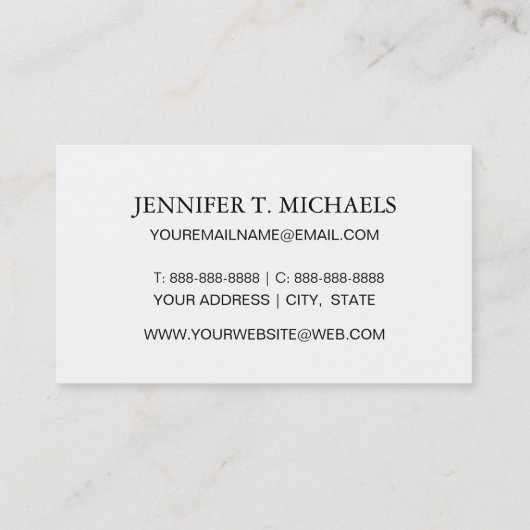 サボテモダンンの幾何パターン 名刺 (裏面)