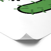 サボテンおもしろいの刺し ポスター (角)