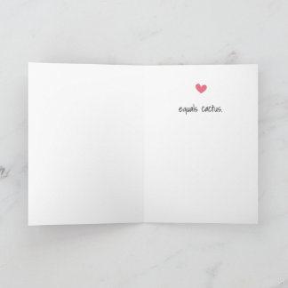 サボテンおもしろいグリーティングカード カード