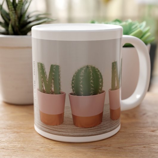 サボテンおもしろいママ多肉愛の巨大コーヒーマグ ジャンボコーヒーマグカップ