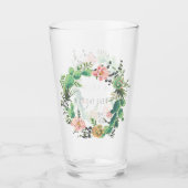 サボテンおよび水気が多い結婚式 タンブラーグラス (正面)