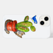 サボテンお洒落とスニーカー猫 Case-Mate iPhoneケース (裏面 (横))