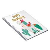 サボテンお誕生日おめでとう ノートブック (右側)