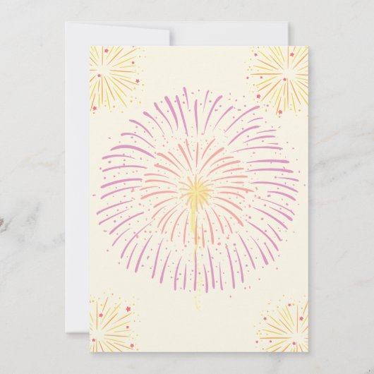 サボテンかわいいウノタコファーストフィエスタ1st誕生日 招待状 (裏面)