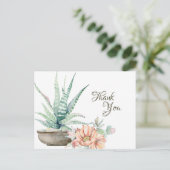 サボテンかわいらしとフラワーサボテン ポストカード (スタンド正面)