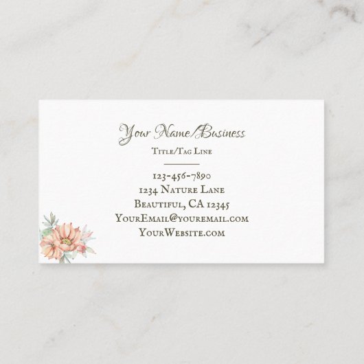 サボテンかわいらしとフラワーサボテン 名刺