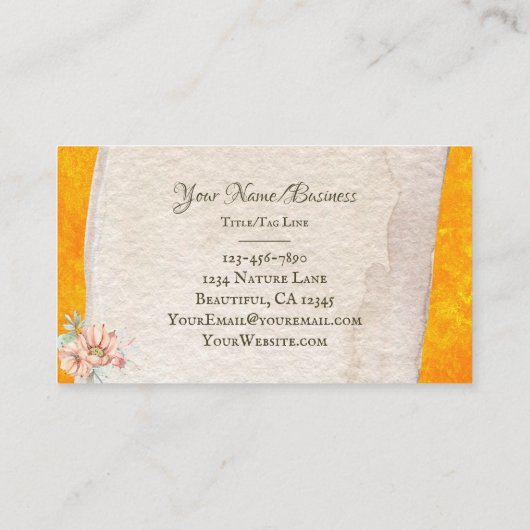 サボテンかわいらしと花南西多肉質 名刺 (裏面)