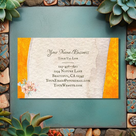 サボテンかわいらしと花南西多肉質 名刺