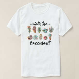 サボテンが植物を吸う Tシャツ