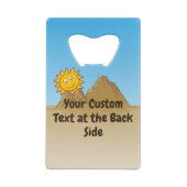 サボテンとビール クレジットカード栓抜き (裏面)