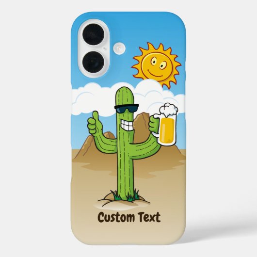 サボテンとビール Case-Mate iPhoneケース (裏面)