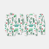 サボテンとラディバグのパターン – 白い背景 フェイバーボックス (折り畳みなし)