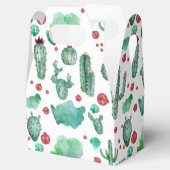 サボテンとラディバグのパターン – 白い背景 フェイバーボックス (オープン)