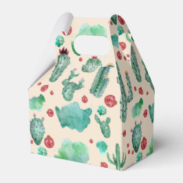 サボテンとラディバグパターン – ベージュ背景 フェイバーボックス