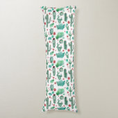 サボテンとラディバグパターン –  ボディピロー (正面縦)