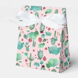 サボテンとラディバグパターン – ライトピンク背景 フェイバーボックス