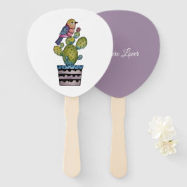 サボテンとレインボーバード ハンドファン