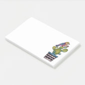 サボテンとレインボーバード ポストイット (アングル)