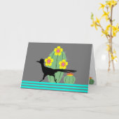 サボテンとロードランナー カード (黄色い花)