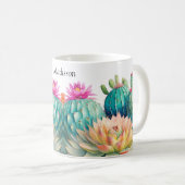 サボテンと名前の多肉類 コーヒーマグカップ (正面右)