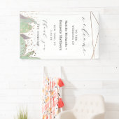 サボテンと多肉幾何学結婚的歓迎 横断幕 (インサイチュ)