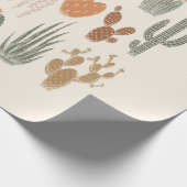 サボテンと多肉性シームレスパターン ラッピングペーパー (角)