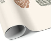 サボテンと多肉性シームレスパターン ラッピングペーパー (ロールコーナー)