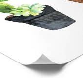 サボテンと多肉性トリオ2 ポスター (角)