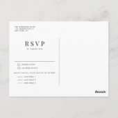 サボテンと多肉植物のボヘミアンウェディングRSVP ポストカード (裏面)