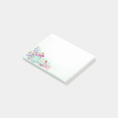 サボテンと多肉植物の水色 ポストイット (アングル)