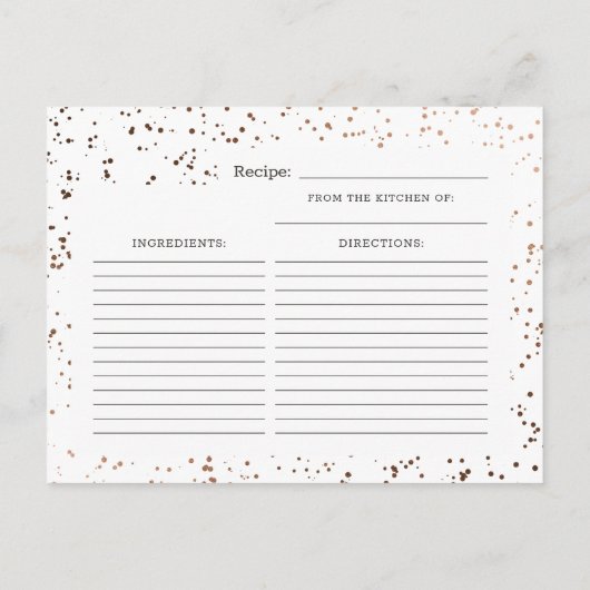 サボテンと多肉植物トレンディーブライドへレシピカード 案内ポストカード (裏面)