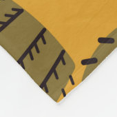 サボテンと多肉植物：ヴィンテージ フリースブランケット (角)