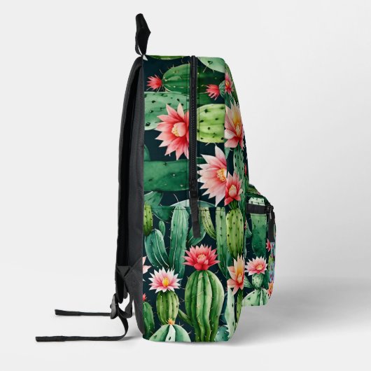 サボテンと多肉質バックパックカスタム文字メキシコ プリントバックパック (左)