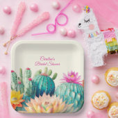 サボテンと多肉質 ペーパープレート (パーティー)