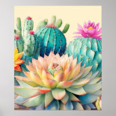 サボテンと多肉質 ポスター (正面)