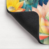 サボテンと多肉質 マウスパッド (コーナー)