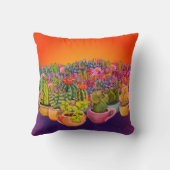 サボテンと多肉類 クッション (裏面)