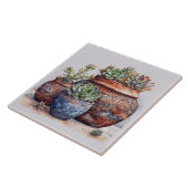 サボテンと多肉類 タイル (側面)