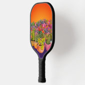サボテンと多肉類 ピックルボールラケット (左)