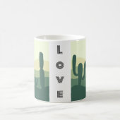 サボテンと太陽と砂漠 コーヒーマグカップ (中央)