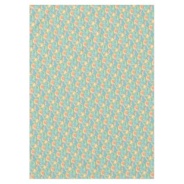 サボテンと植物 砂漠の植物園 緑 オレンジ ピンク テーブルクロス