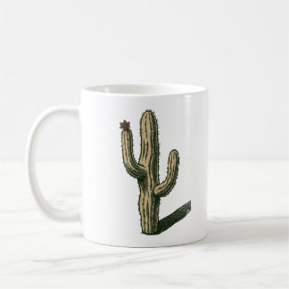 サボテンと砂漠の花 コーヒーマグカップ