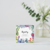 サボテンと結婚多肉株の登記簿 エンクロージャーカード (スタンド正面)